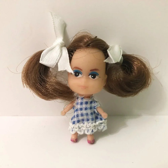 Vintage Liddle Kiddle Clone  Doll Necklace Loop 2 Inch Tall - Picture 1 of 11